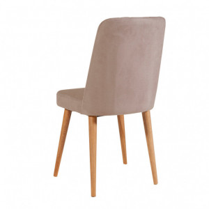 Scaun Model Vina, Roz prafuit/Pin, 46x46x85 cm - Img 6