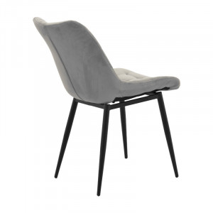 Scaun Model Vittorio, Antracit/Negru, 46x62x80 cm - Img 3