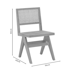 Scaun Model Winslow, Natur, 48x56x82 cm - Img 8