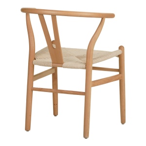 Scaun Model Wishbone, Natur, 60x51x80 cm - Img 2