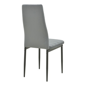 Scaun Parker, gri/negru, 39.5x48x95 cm - Img 2