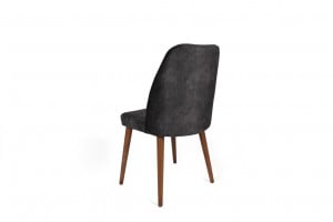 Set 2 scaune Model Alfa-467, Antracit/Nuc, 50x49x90 cm - Img 3