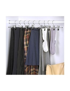 Set 20 de umerase pentru pantaloni, Songmics, 31 cm, Argintiu, CRI003-20 - Img 2