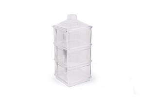 Set cutii de depozitare, 6 bucati Kareakrlk Transparent 10x10x49.5 cm - Img 2