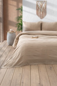 Set Cuvertura Pique Model Sedef Beige - Img 1