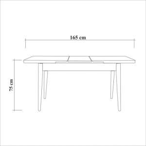 Set Masa si Scaune 4 Piese Vina 1048 - Albastru, Alb - Img 10
