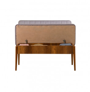 Set Masa si Scaune 5 Piese Vina 0701 - Soho, Walnut - Img 2