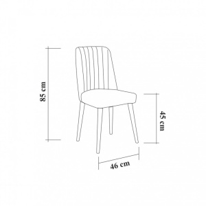 Set Masa si Scaune 5 Piese Vina 104 Atlantic Pine-Dark Blue - Img 11