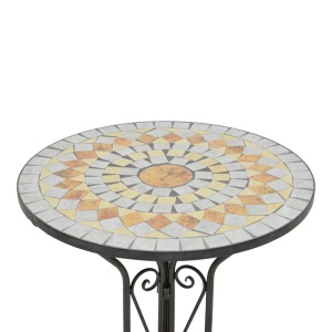 Set masă și scaune Sellis, 3 piese, negru - Img 11