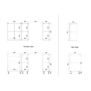 Set mobilă de bucătărie Festa II, antracit/stejar sonoma, 120x60x85 cm - Img 10