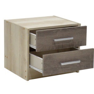 Set mobilă dormitor cu 3 piese Olympus, alb, 147.7x221x84 cm - Img 4