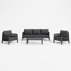 Set mobilier de grădină Feralda V1, bej/gri deschis - Img 2