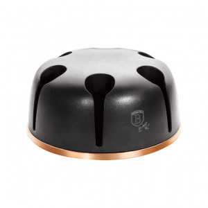 Set Ustensile de Bucatarie, 7 piese cu suport, negru- Rose Gold - Img 6