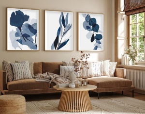 Tablou, 3 bucati Huhu207 Multicolor 50x70 cm - Img 2