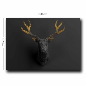 Tablou 70100NISC Auriu 70x100 cm - Img 3