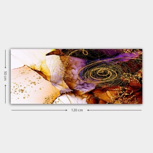 Tablou Enchio Townhall Multicolor 50x120 cm - Img 3