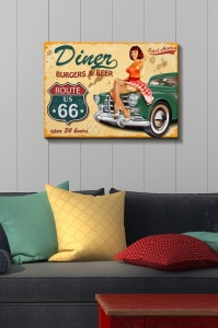 Tablou Kanvas Multicolor 50x70x3 cm - Img 1