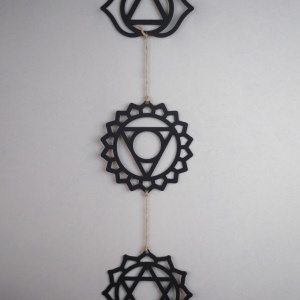 Tablou metalic Chakra Negru 10x10x1.5mm - Img 5