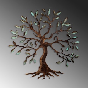 Tablou metalic Tree Multicolor 60x60x1.5mm - Img 5