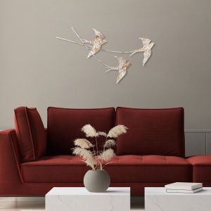 Tablou metalic Wallow Multicolor 42x70 cm - Img 3