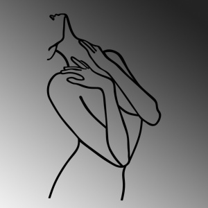 Tablou metalic Woman Negru 53x86 cm - Img 5
