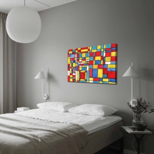 Tablou Rainbow Palette 3 Multicolor 70x100x3 cm - Img 2