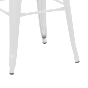 Taburet de bar pentru exterior, Model Utopia, culoare alb, Polipropilena, 42x42x76 cm - Img 5