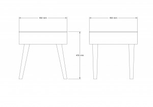 Taburet Hooda Maro 50x15 cm - Img 3
