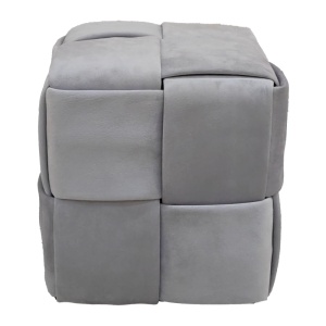Taburet Jisko, gri, 38x38x40 cm - Img 2
