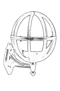 Aplica de perete exterior M3OP Alb 34x28 cm - Img 2