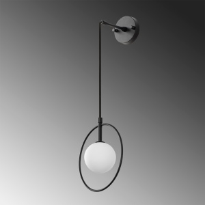 Aplica Geometri Negru 21x15x40-116 cm - Img 3