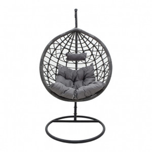 Balansoar de Gradina Hudson Gri 109x100x197 cm - Img 3