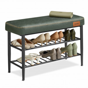 Banca hol Model Scarlett, Verde, 80x30x50 cm - Img 3
