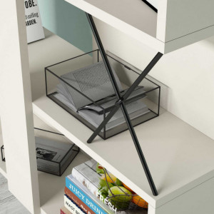 Biblioteca Salvador, Model Extra, Alb/Crem - Img 3