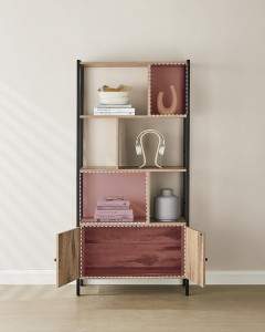 Biblioteca Vasagle, Model Astrid, 154.5x74x30 cm, Caramel - Img 5