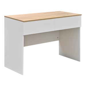Birou cu sertare Model Beleton, Stejar/Alb, 100x50x75 cm - Img 1