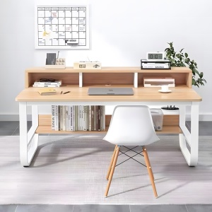 Birou Model Evrepy, LIGH Stejar/Alb, 100x60x73 cm
