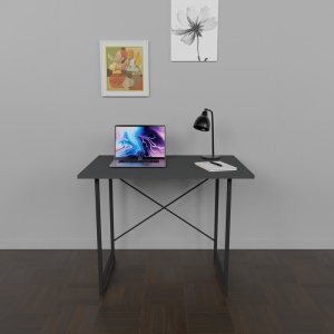 Birou Model Ustando, Antracit, 90x60x72 cm - Img 2