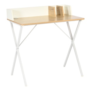 Birou Model Zervan, Stejar/Alb, 80x50x84 cm - Img 1