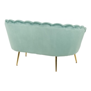 Canapea 2 Locuri Daimon, verde fistic, 2 locuri, 134x70x77 cm - Img 3