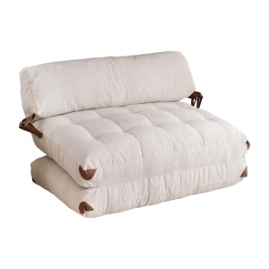 Canapea extensibilă cu 2 locuri Fold Alb 120x79x75 cm - Img 7