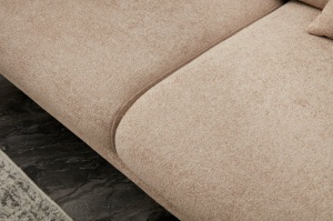 Canapea extensibila cu 3 locuri Model Simena, Bej - Img 4