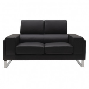 Canapea Shea 2 Locuri Negru 158x80x87 cm - Img 2
