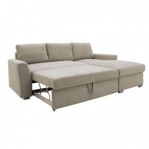 Coltar canapea extensibila colt stanga Belle bej 236x164x88cm - Img 2