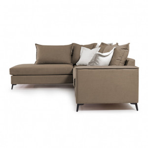 Coltar Dreapta Boston Mocha - Crem 290x235x95 cm - Img 3