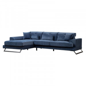 Coltar dreapta PWF-0575 material textil albastru 308/190x92cm - Img 1
