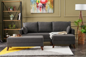 Coltar Extensibil Bella Soft Mini Antracit - Img 1