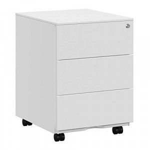 Comoda birou, Songmics, Alb, 55x45x39 cm - Img 2