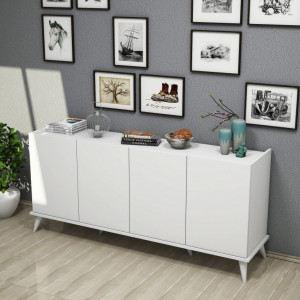 Comoda Model Elegante, Alb, 180x45x80.8 cm - Img 2