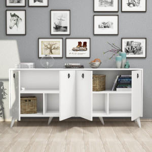 Comoda Model Elite, Alb, 180x45x80 cm - Img 3